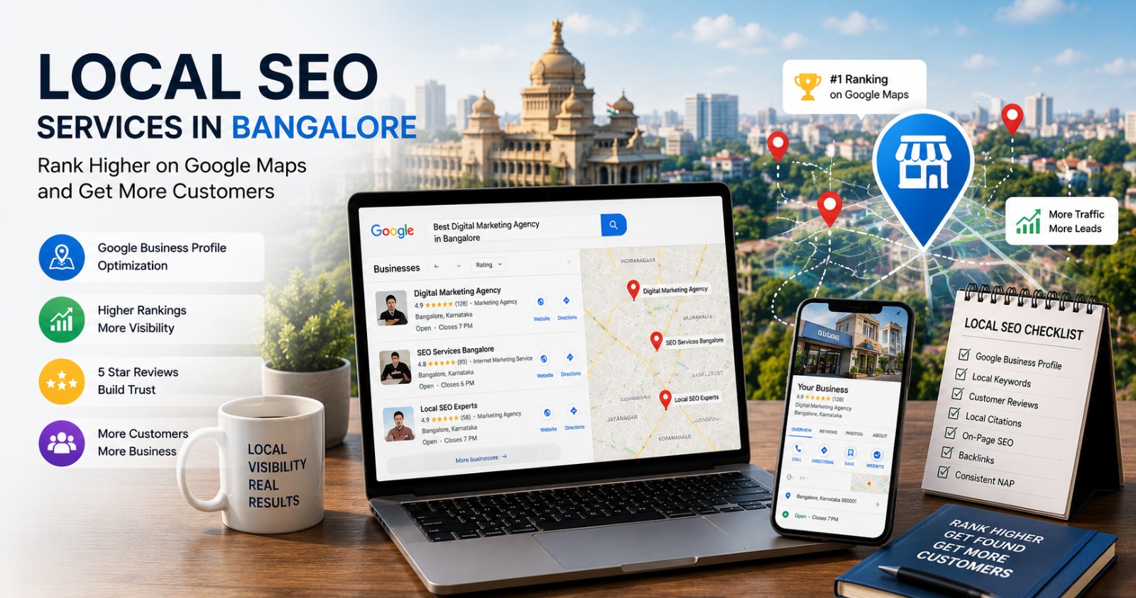 Local SEO Services in Bangalore: Rank Higher on Google Maps and Get More Customers