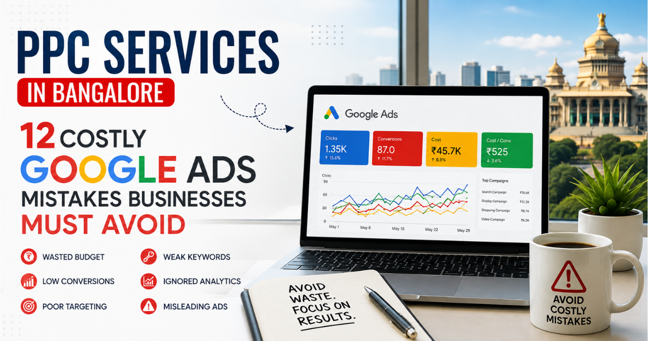 PPC Services in Bangalore: 12 Costly Google Ads Mistakes Businesses Must Avoid