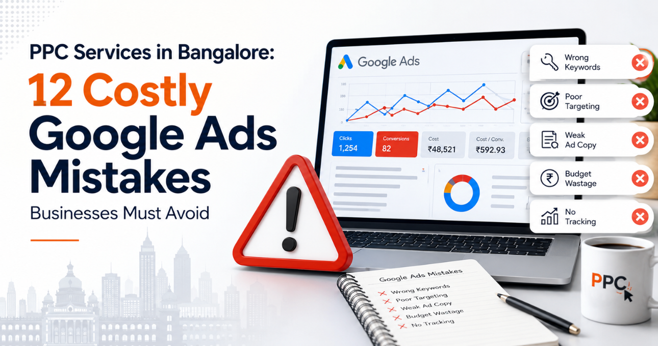 PPC Services in Bangalore: 12 Costly Google Ads Mistakes Businesses Must Avoid