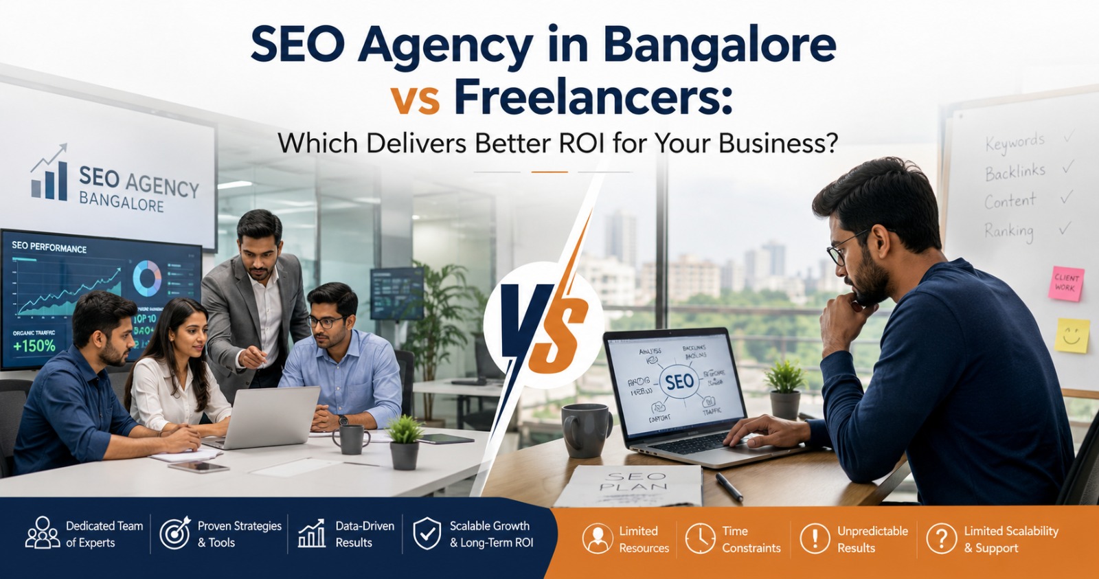 SEO Agency in Bangalore vs Freelancers: Which Delivers Better ROI for Your Business